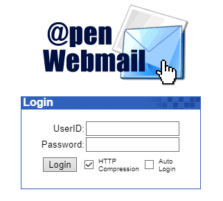 Open Webmail Login Screen Image